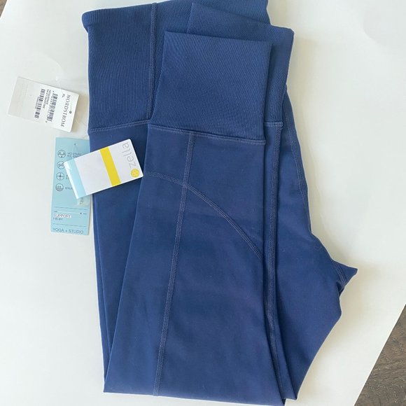 95 Pants - Zella High Waist Midi leggings in Navy XL